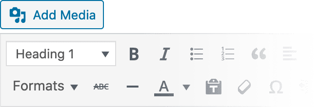 WYSIWYG Settings Reference for H1