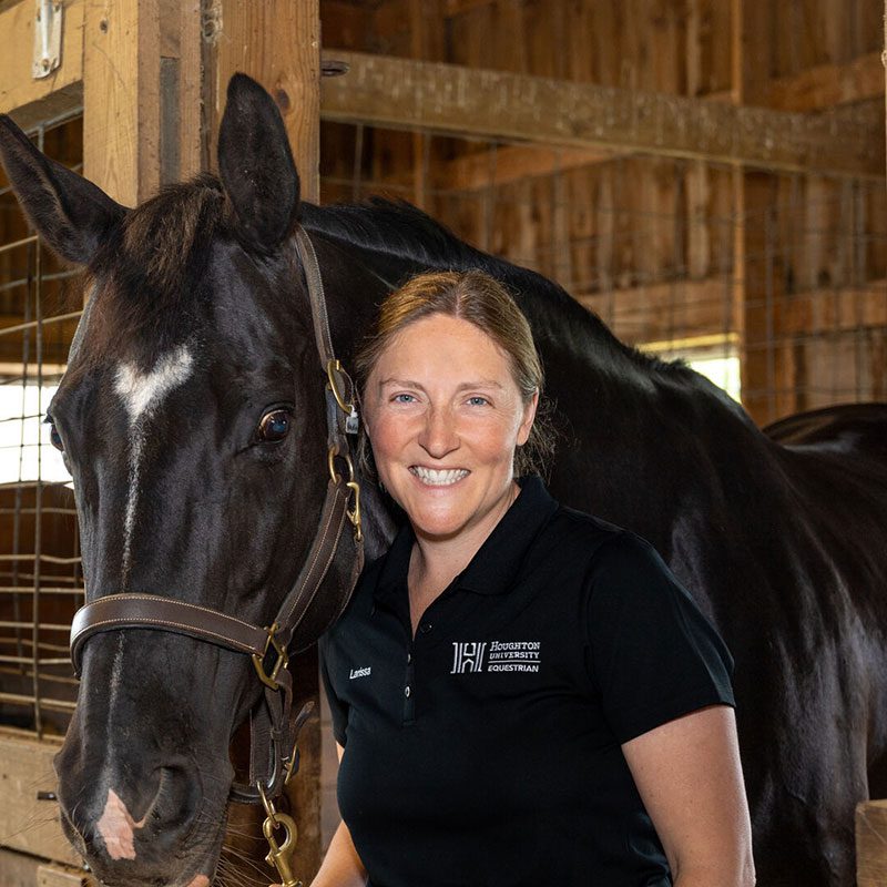 Houghton equestrian professor Larissa Ries.