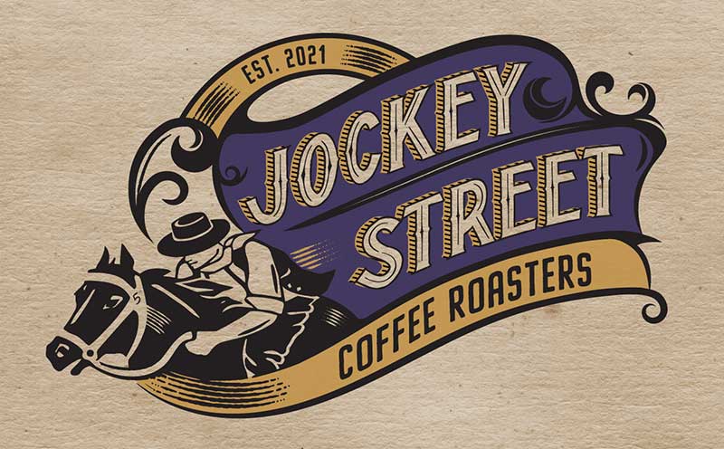 Houghton alumni business Jockey Street Coffee Roasters logo.