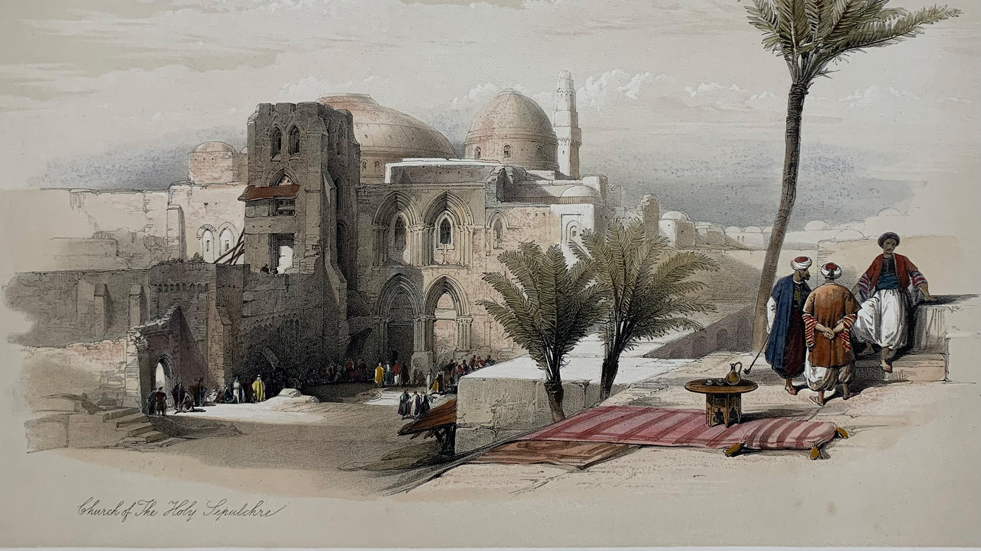 Church of the Holy Sepulcher litograph by David Roberts.