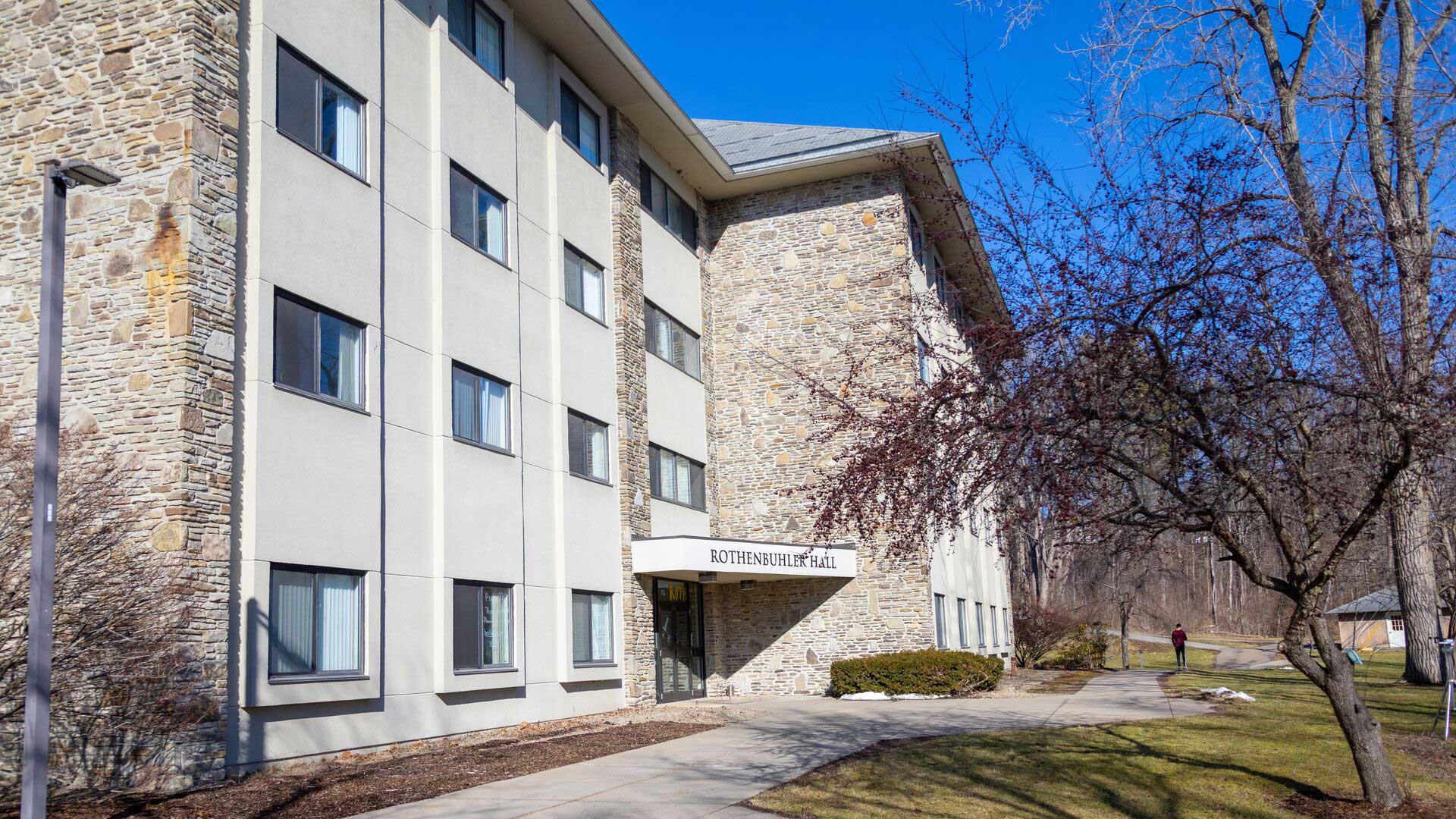 Exterior view of Rothenbuhler Hall at Houghton University.