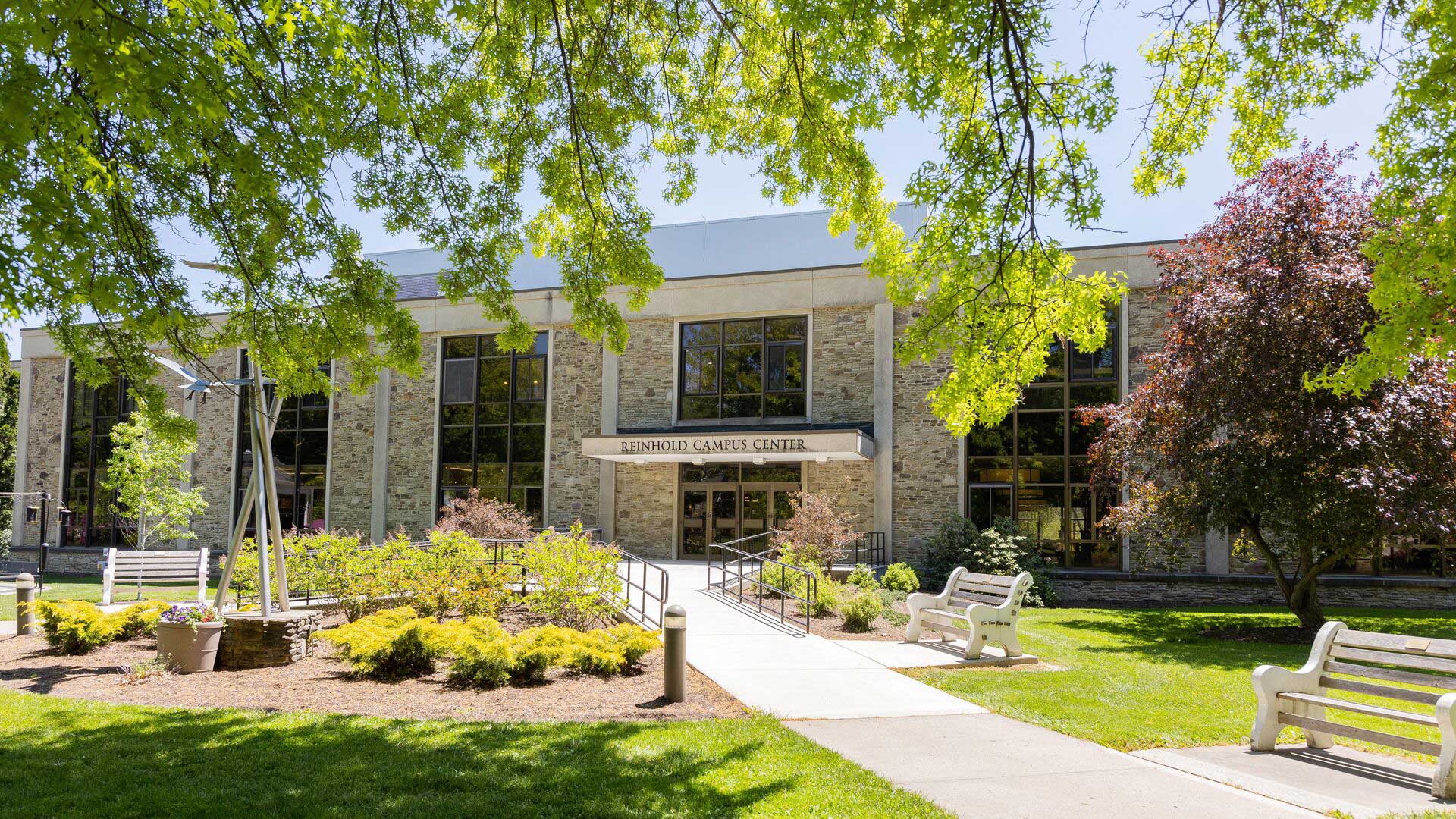 Exterior view of the Campus Center on Houghton's campus.