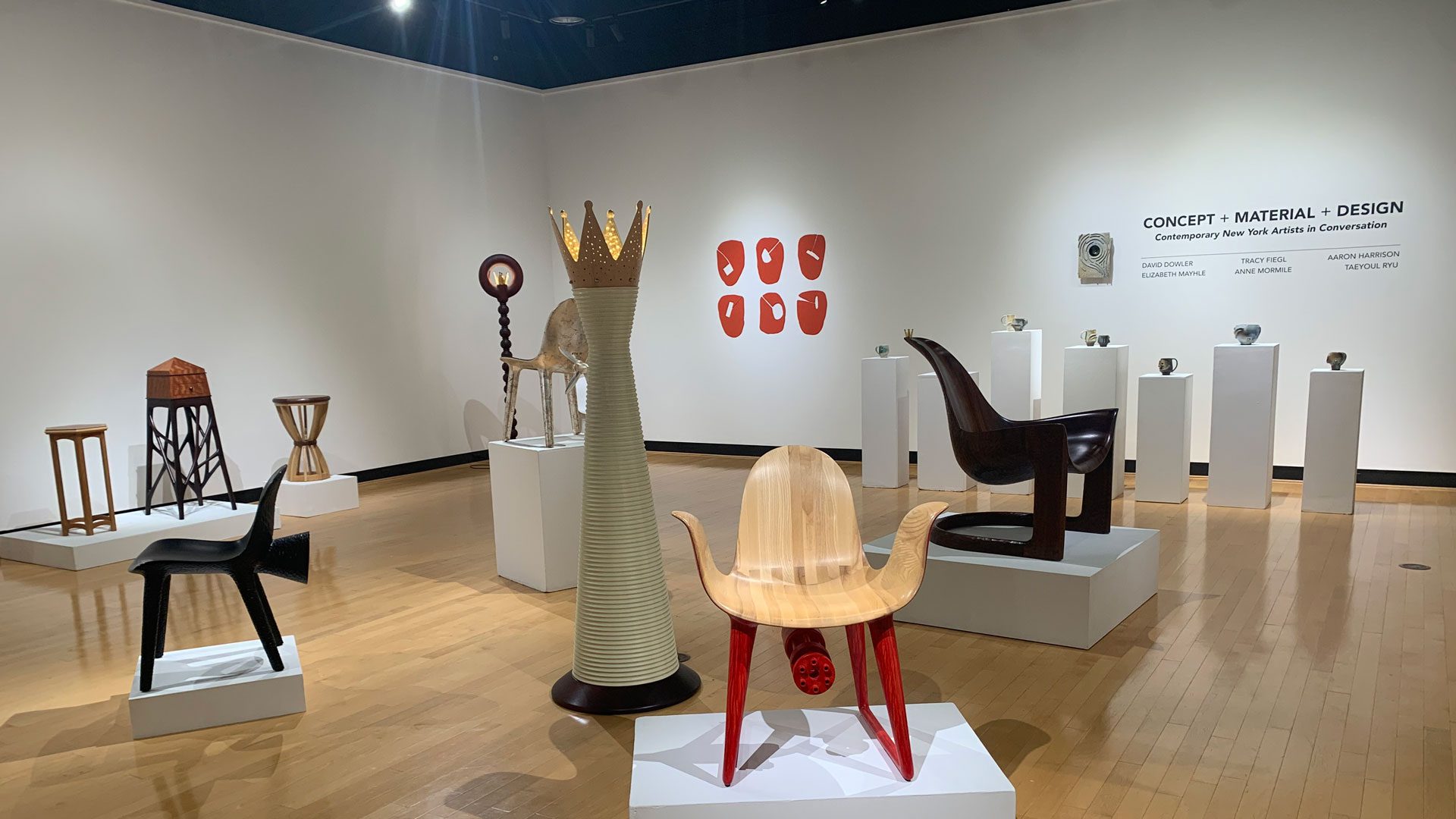 Concept, Material, & Design: Contemporary New York Artists in Conversation exhibit at Ortlip Gallery
