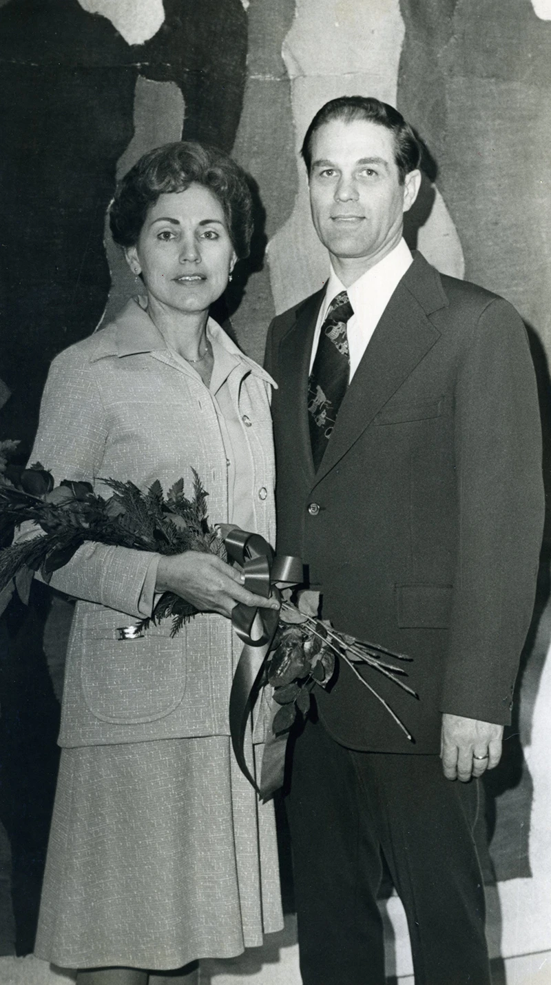 President emeritus Dan Chamberlain with his wife Joyce.