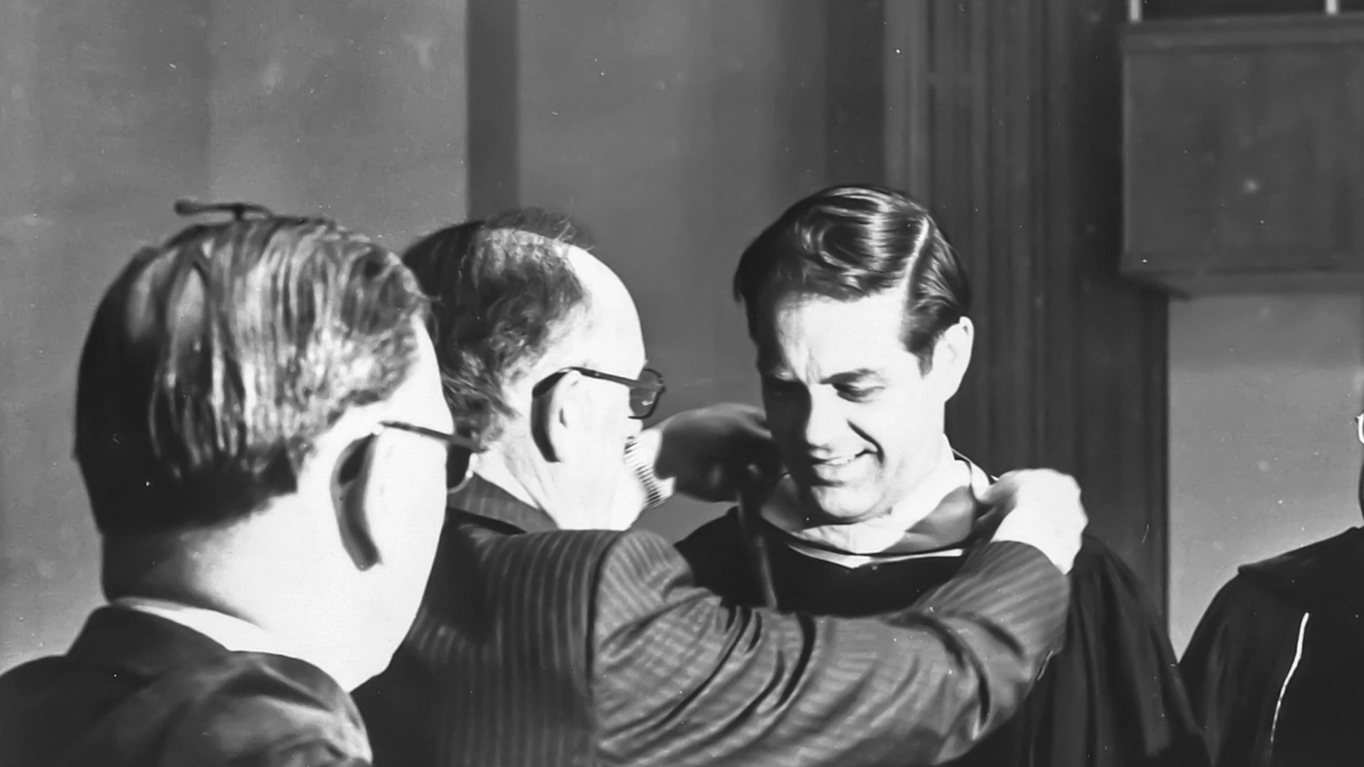 President Chamberlain receiving the medallion of office at his inauguration