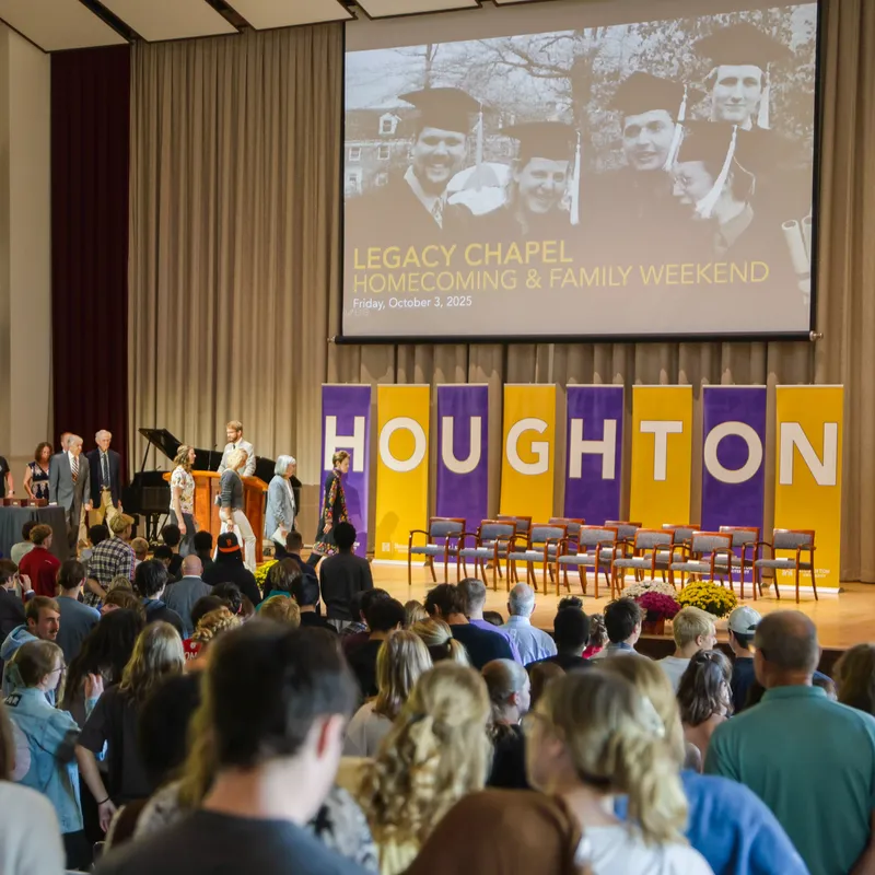 Houghton Chapel at 2025 homecoming