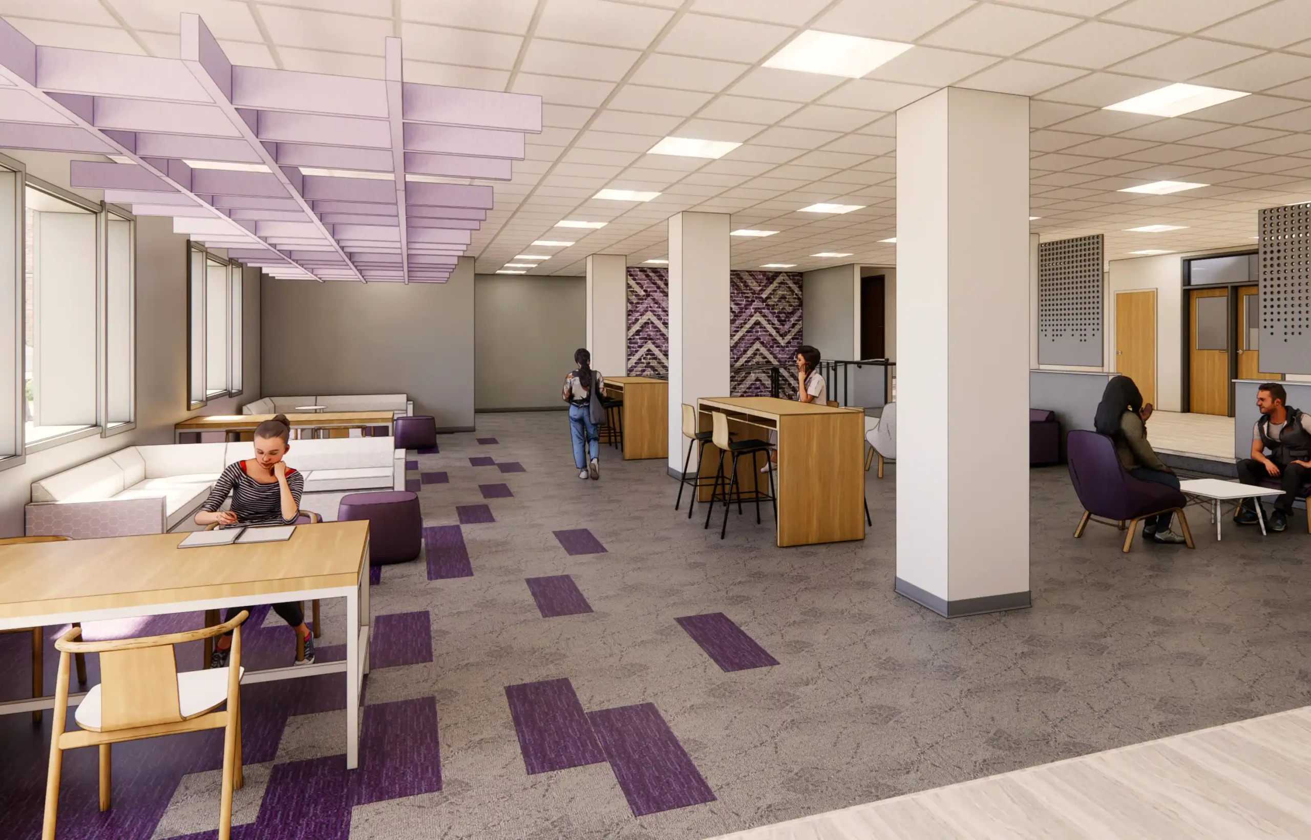 Rendered image of Houghton University East Hall