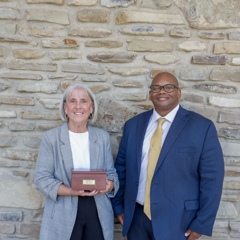 Cindy Smith and President Lewis