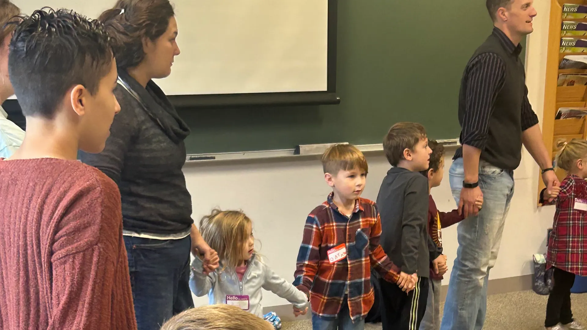 students and teachers in the classroom