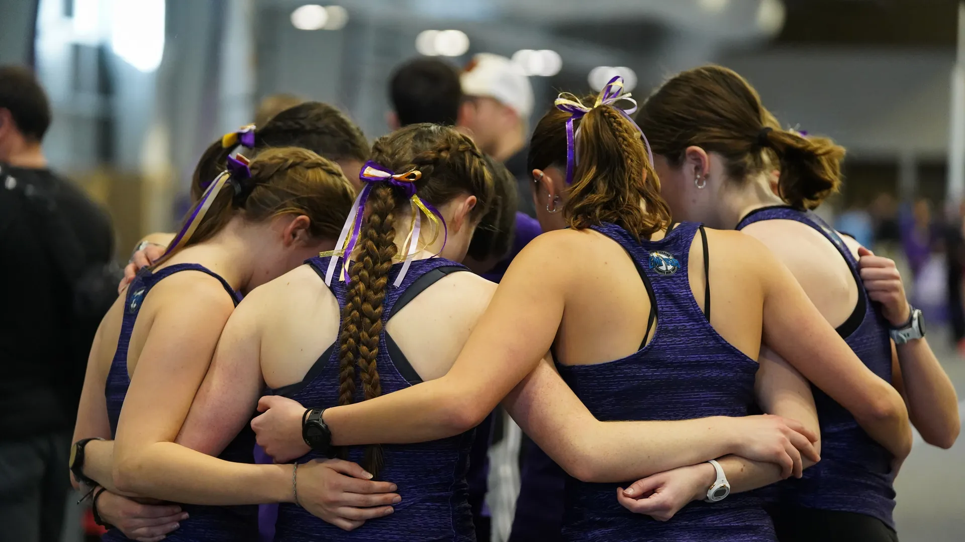 group huddle in track and field