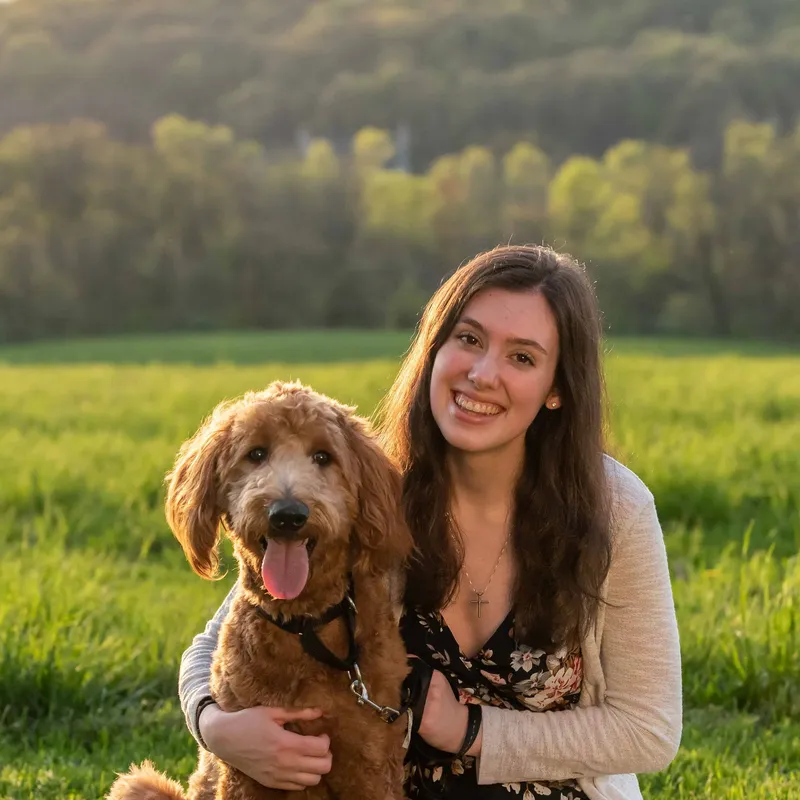 Erica Haefner with dog