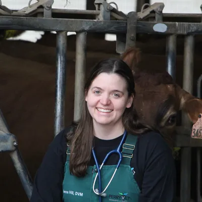 Jenna Hill with a horse